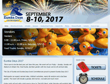 Tablet Screenshot of eurekadays.com